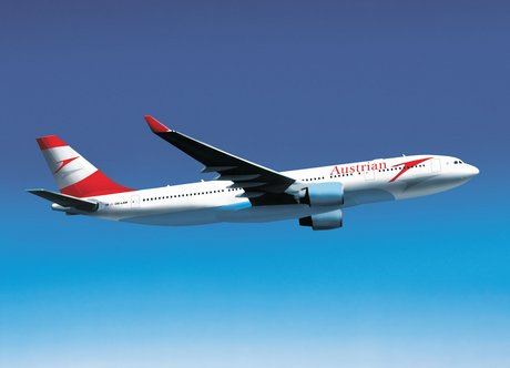 Austrian Airlines em voo