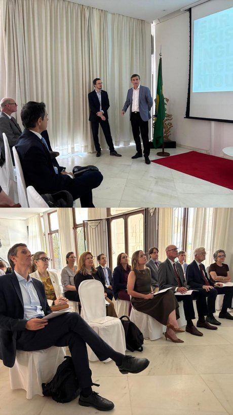 Apresentação na Embaixada sobre Mercosul e energia